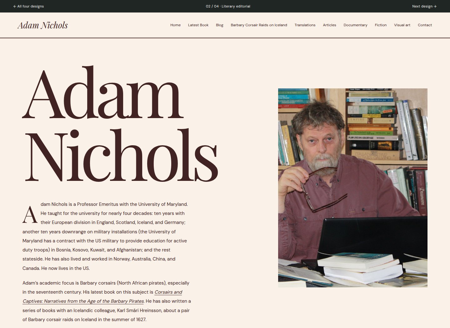 Preview of the literary editorial design